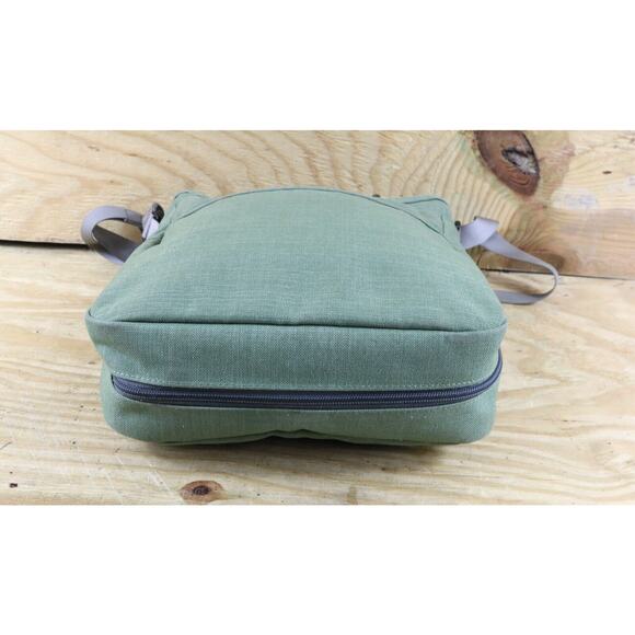 LL Bean Crossbody Womens Green Wayside II Shoulder Zip Around Bag - Picture 5 of 9